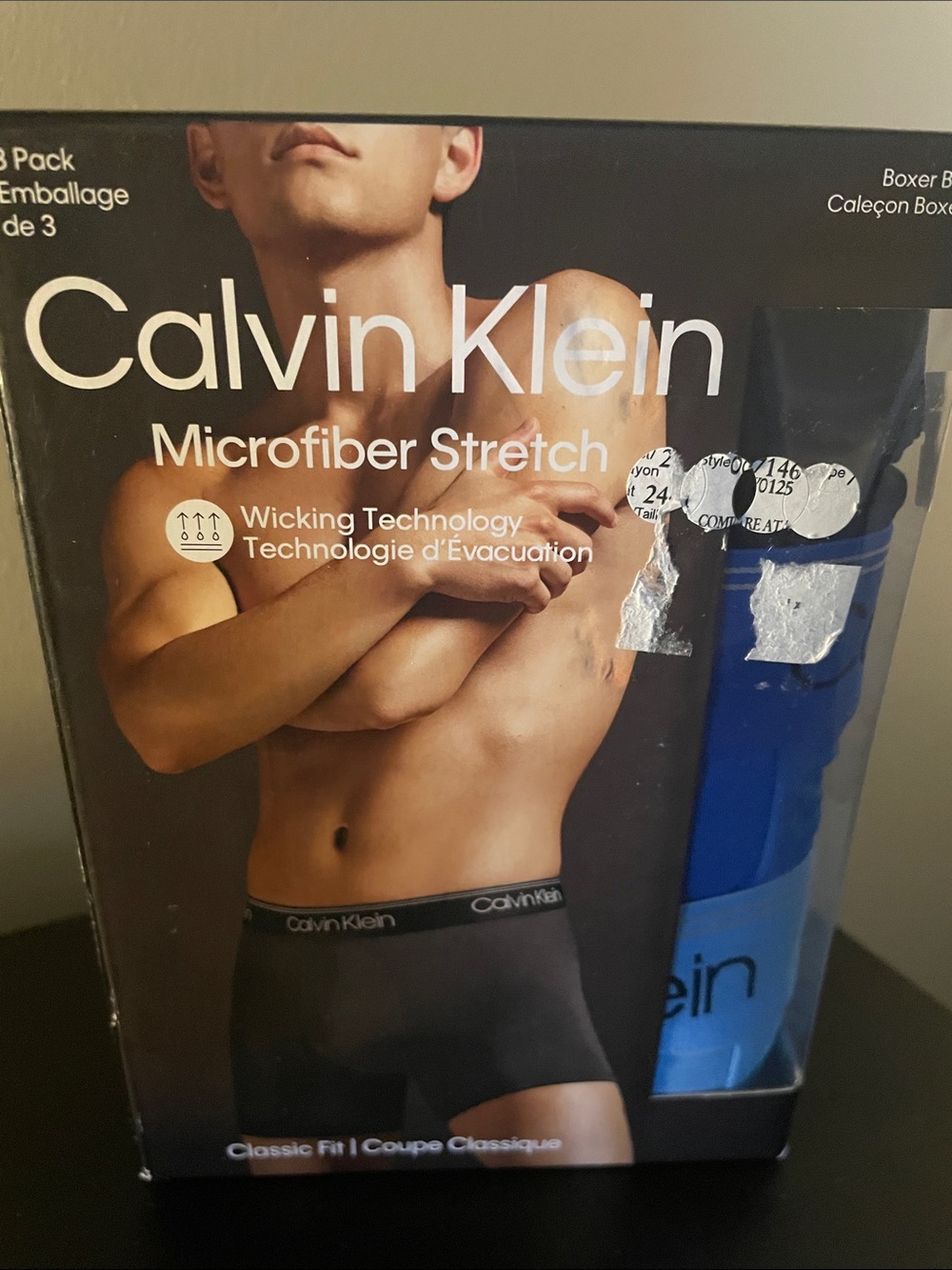 Calvin Klein Microfiber Stretch Boxer Briefs - Royal Blue
